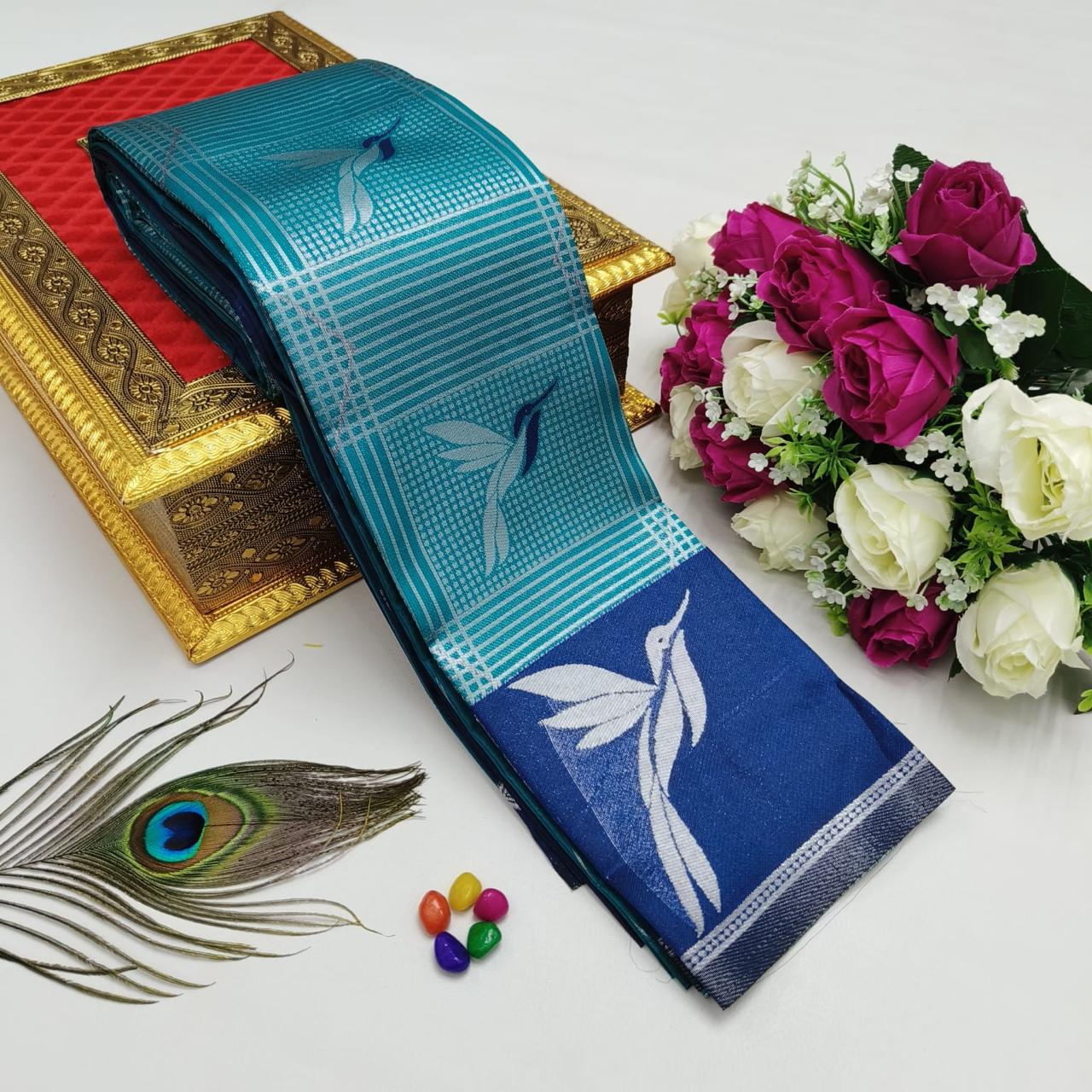 KUBERA KORVAI ELITE BRIDAL RAPIER FANCY LIGHT WEIGHT SILK TYPE SAREES