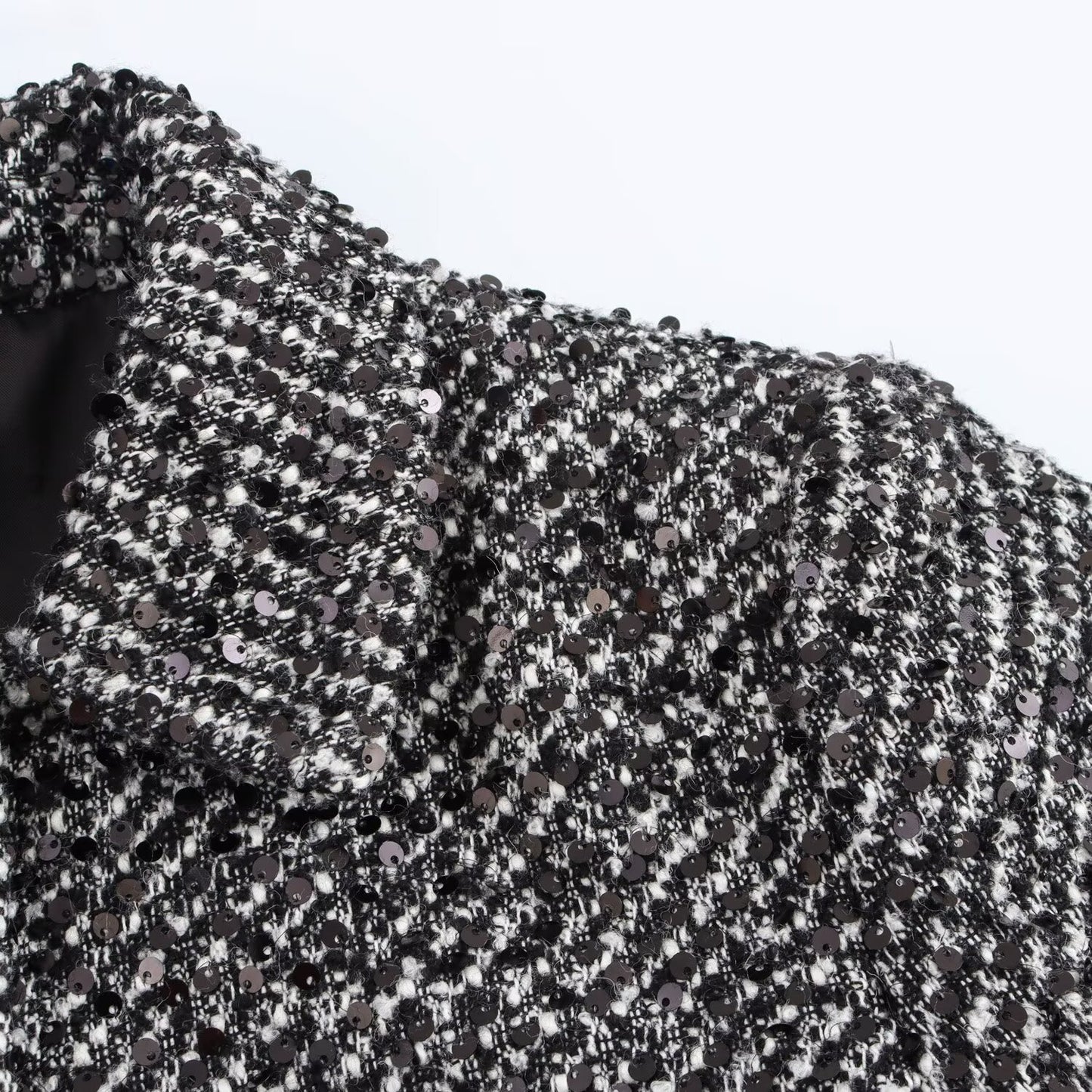 Sequin patterned casual jacket for women