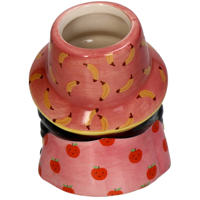 Mini Flower Pot Multi Color – Mini Jill - ↑ 10.2 Cm - Face Head