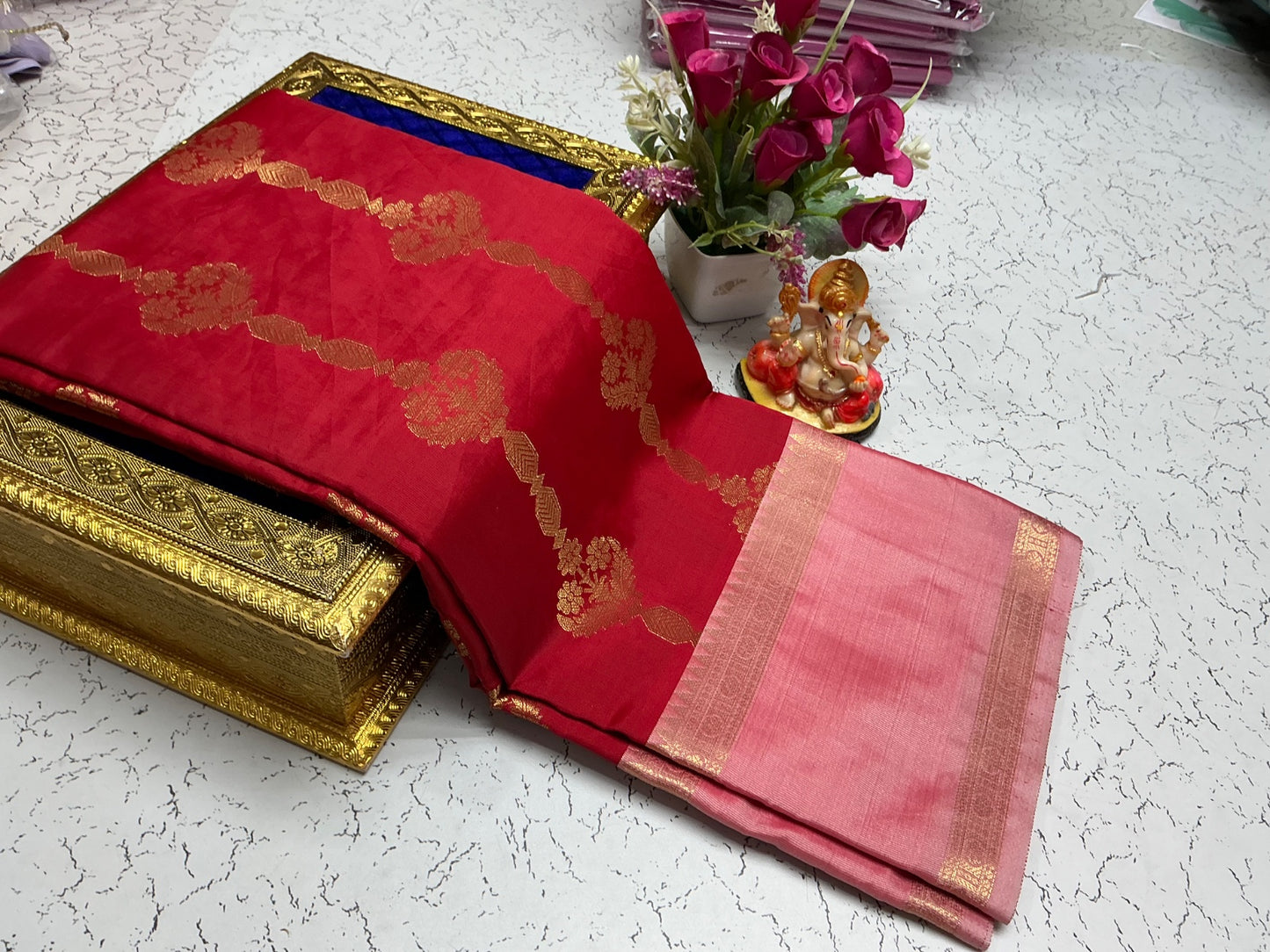 Premium Semi Kanjipuram Vairaoosi Soft Silk Sarees