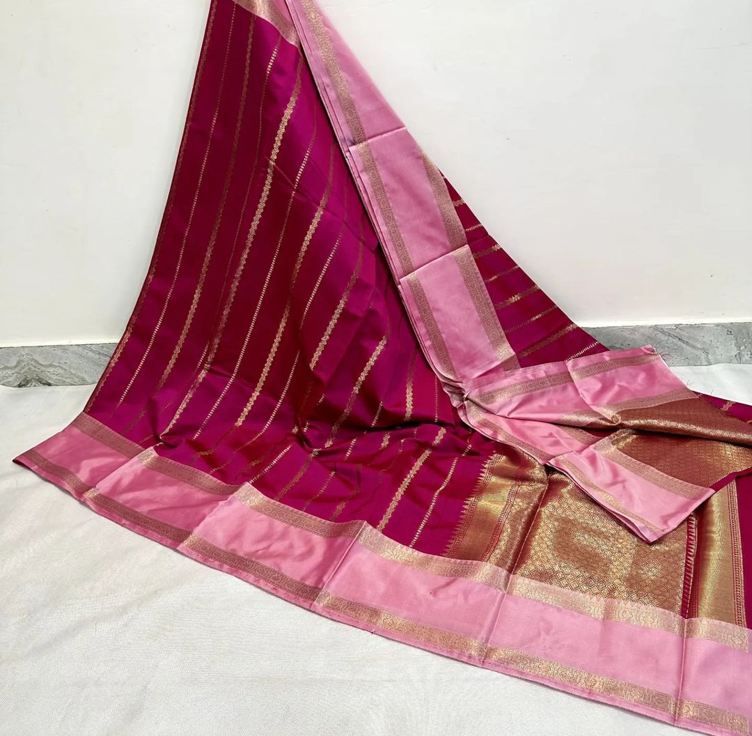 Premium Semi Kanjipuram Vairaoosi Soft Silk Sarees