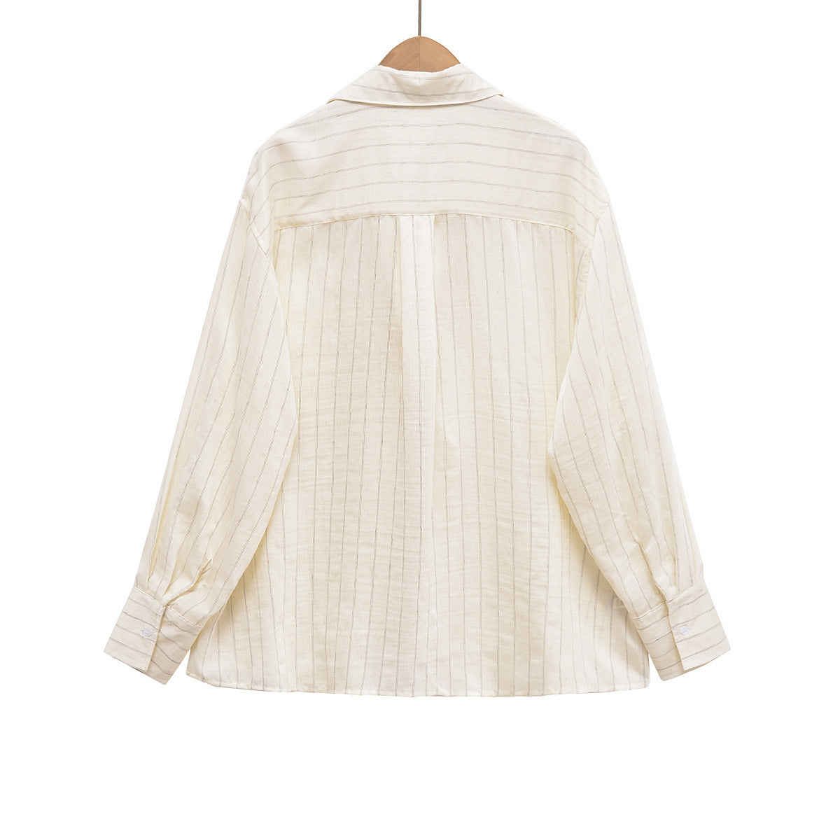 Minimalist striped open top shirt for women's wear