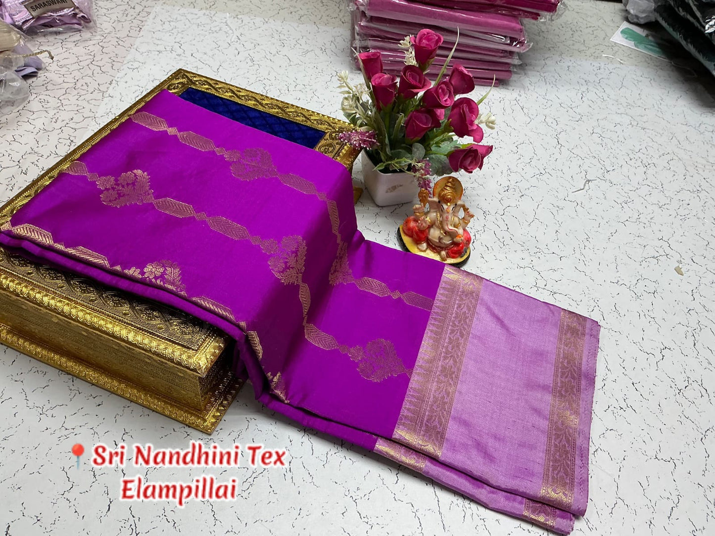 Premium Semi Kanjipuram Vairaoosi Soft Silk Sarees