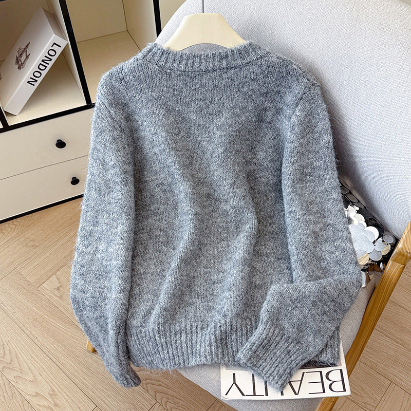 Women's Embroidered Sweater Top Outerwear