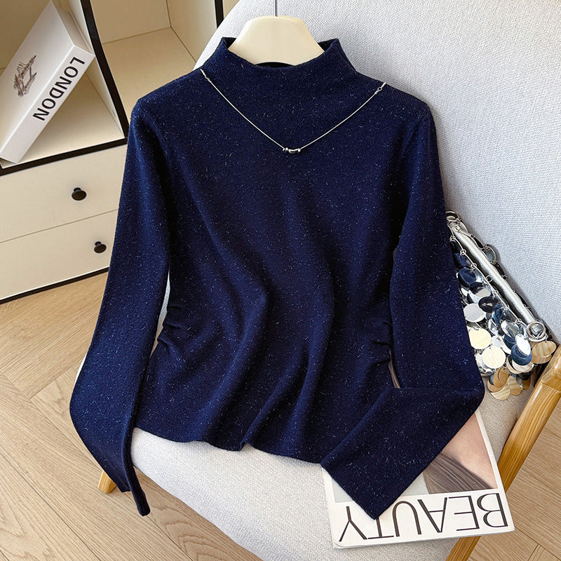 Women's Necklace Semi-High Neck Top