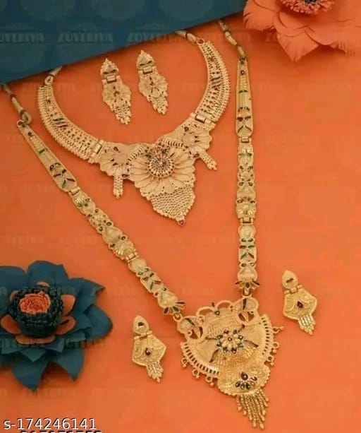 Dual Necklace Set with Earrings