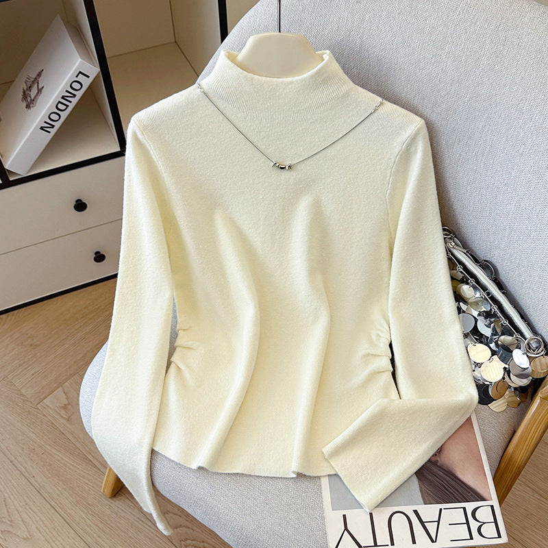Women's Necklace Semi-High Neck Top