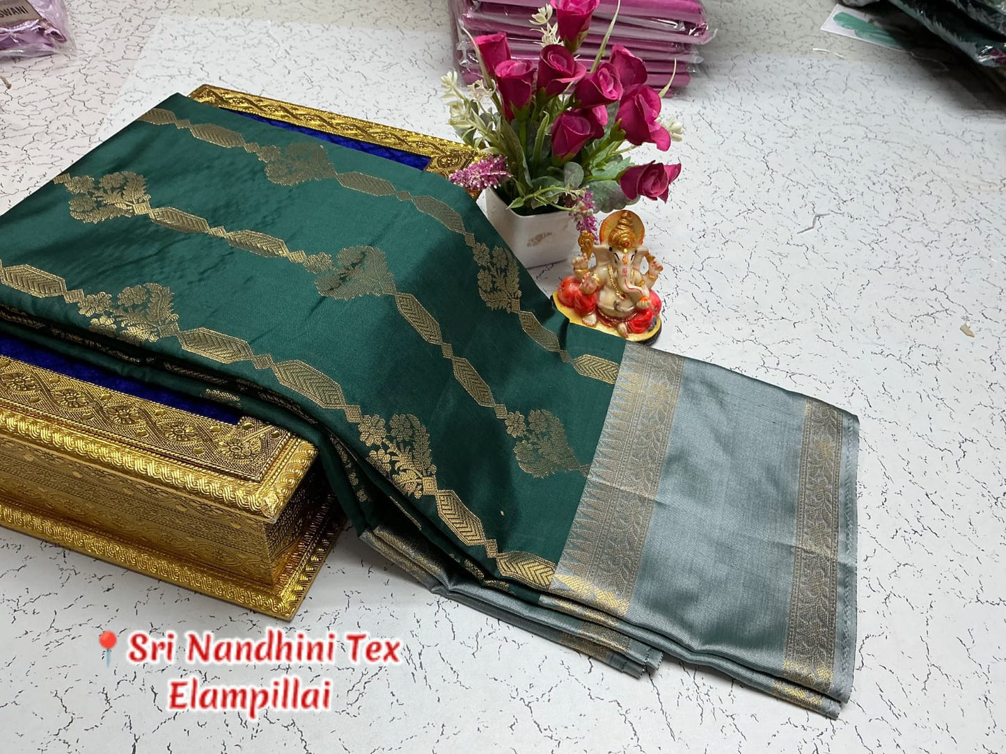 Premium Semi Kanjipuram Vairaoosi Soft Silk Sarees